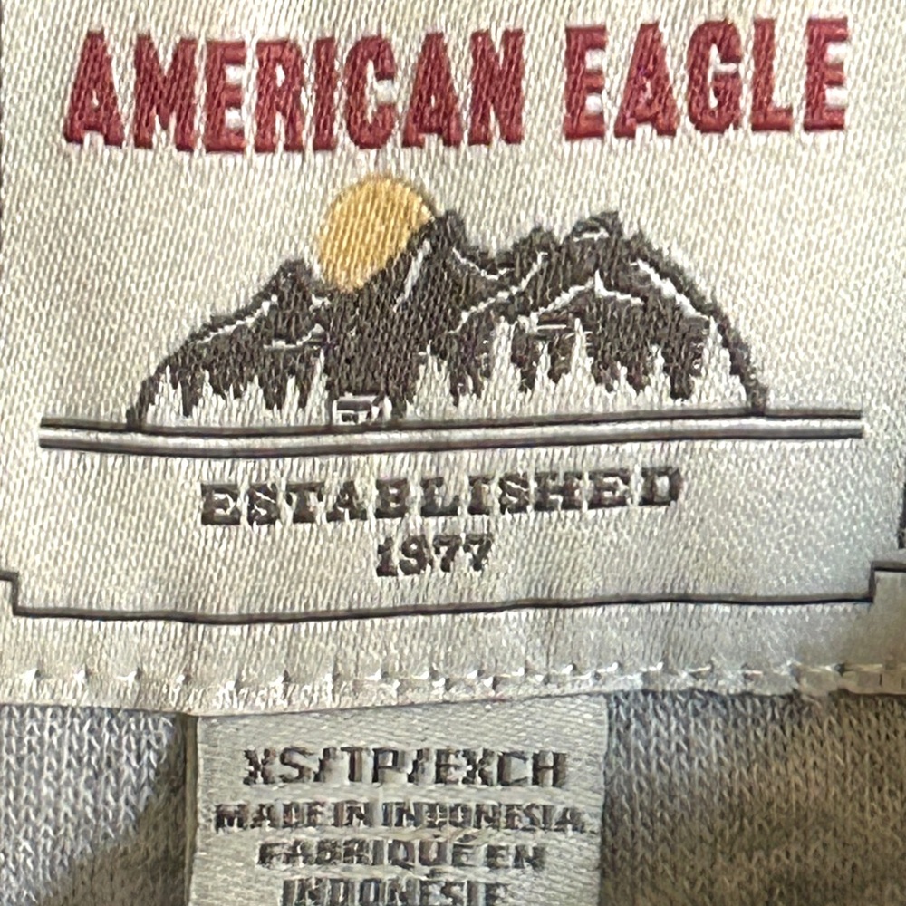 AE Women’s American Eagle Hooded Destroyed Flannel Button Down Shirt Hoodie XS - Picture 6 of 8